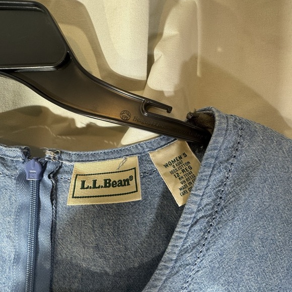 L.L. Bean Women's Size 12 Jean Long Dress - Picture 2 of 8